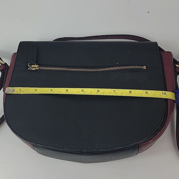 Halogen Leather Saddlebag Women's Handbag - Picture 15 of 16